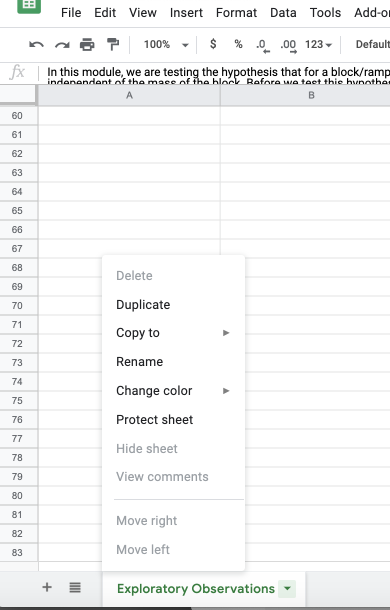 The duplicate menu item will allow you to duplicate your worksheet, easily creating a second worksheet already set-up for the second mass